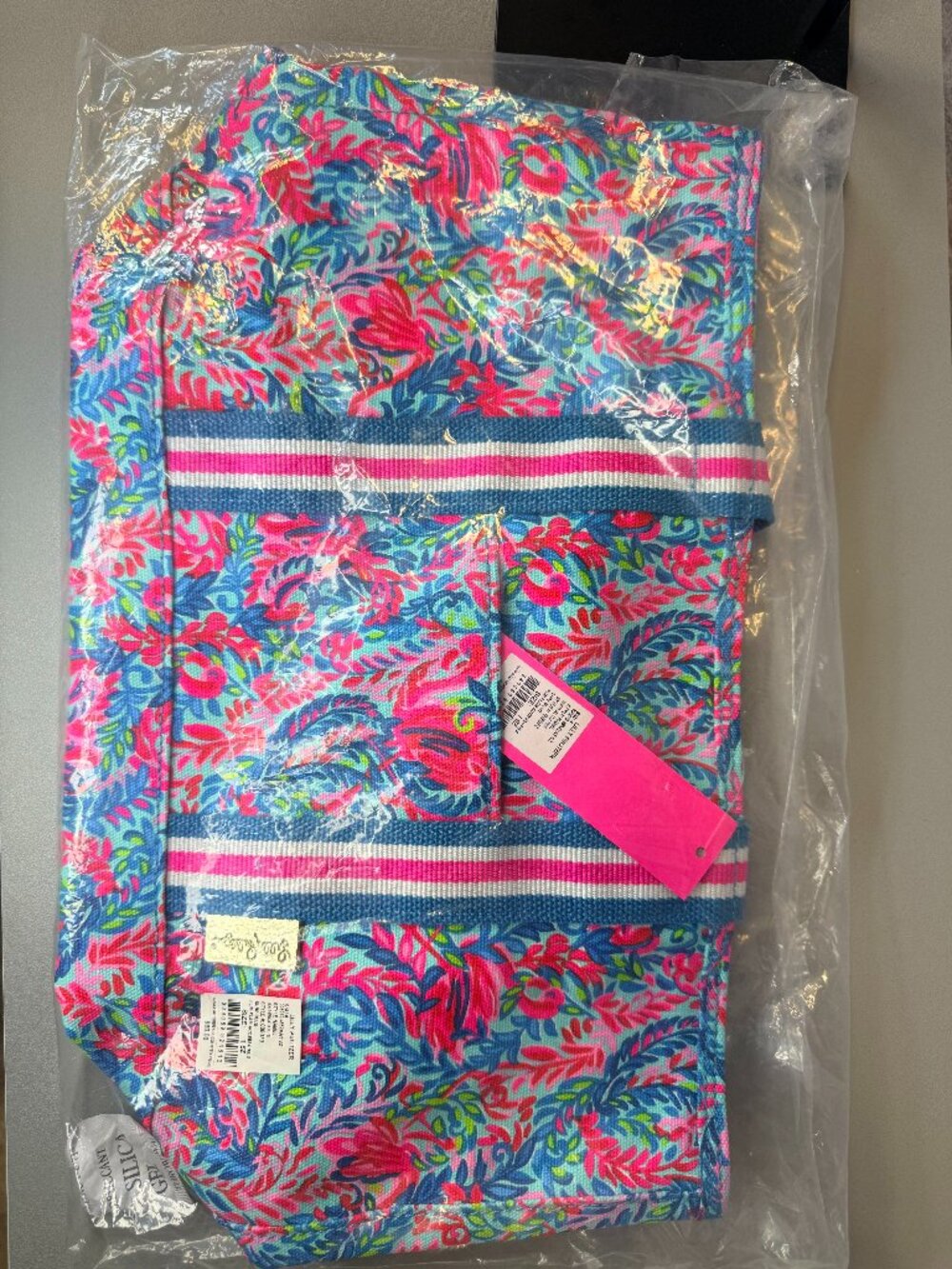 NWT Lilly Pulitzer Mini Mercato Tote - Surf Blue